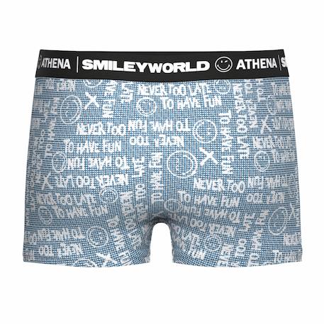 Boxer garçon smileyworld® i Bleu jean imprimé+Noir imprimé+Noir imprimé smiley+Noir Multicolore imprimé+Noir Multicolore imprimé 3 - vertbaudet enfant 