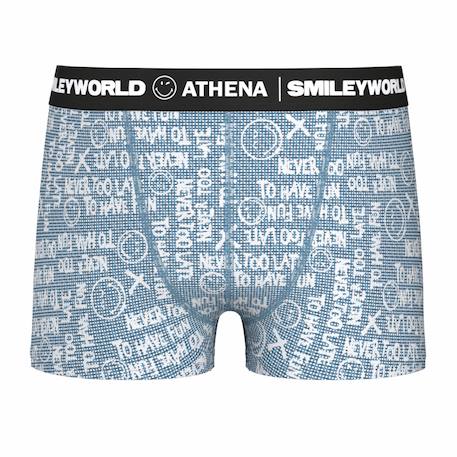Boxer garçon smileyworld® i Bleu jean imprimé+Noir imprimé+Noir imprimé smiley+Noir Multicolore imprimé+Noir Multicolore imprimé 1 - vertbaudet enfant 