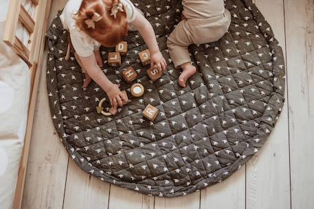 Organic tapis d´éveil & sac - oiseaux Gris foncer & blanc 4 - vertbaudet enfant 