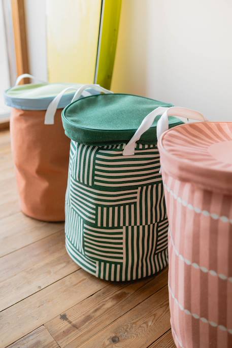 Tapis de jeu & panier à jouets- zoo Orange naturel, vert et bleu+Rose+Vert & couleur naturelle 6 - vertbaudet enfant 