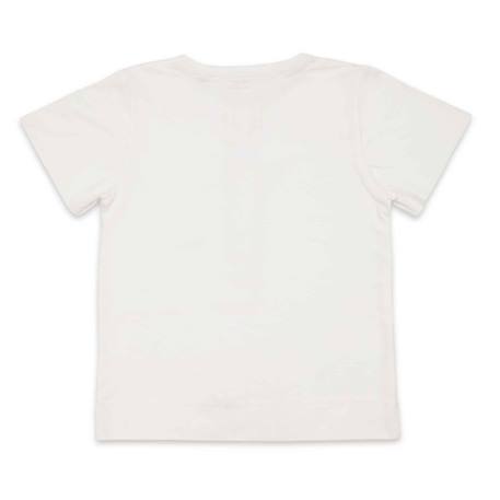 Tee-shirt col v   à manches courtes  bebel Blanc cassé 4 - vertbaudet enfant 
