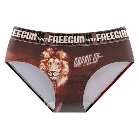 Lot de 4 culottes fille wild animals Rose/violet/noir/marron 5 - vertbaudet enfant 