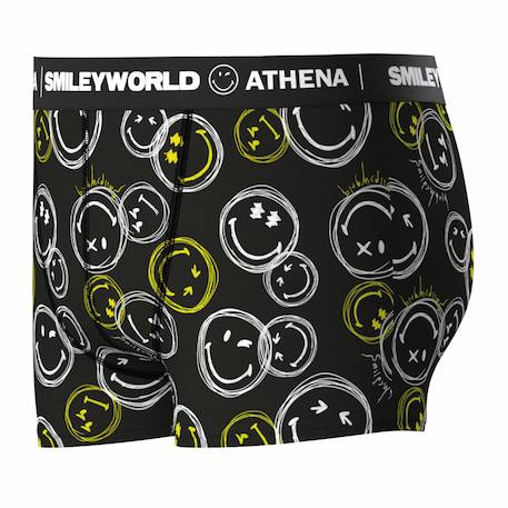 Boxer garçon smileyworld® i Bleu jean imprimé+Noir imprimé+Noir imprimé smiley+Noir Multicolore imprimé+Noir Multicolore imprimé 22 - vertbaudet enfant 