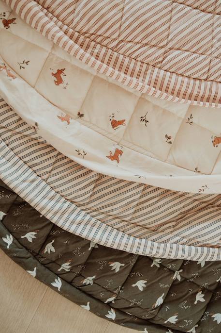 Organic tapis d´éveil & sac - oiseaux Gris foncer & blanc 6 - vertbaudet enfant 