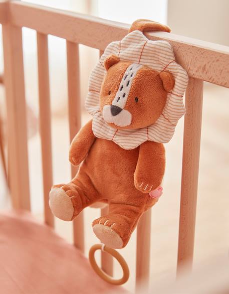 Peluche mini-musicale babou en veloudoux Marron 1 - vertbaudet enfant 