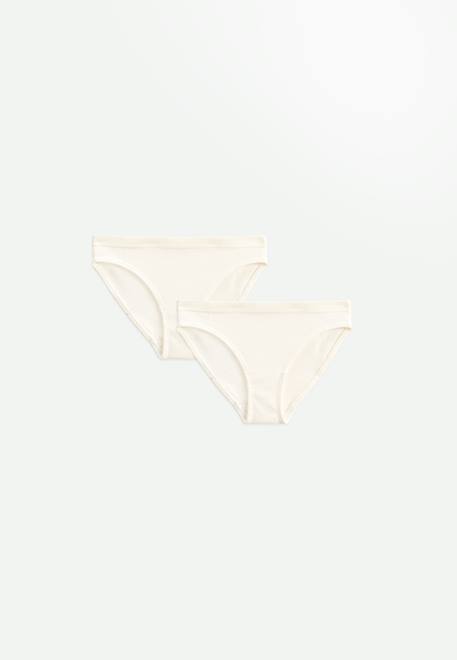 Lot de 2 culottes fille écrues saeva Ecru 1 - vertbaudet enfant 