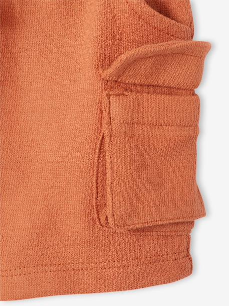 Short style battle bébé en molleton texturé kaki+noisette 10 - vertbaudet enfant 