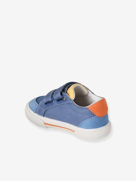 Baskets bébé à scratchs beige imprimé+lot bleu 8 - vertbaudet enfant 