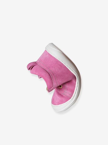 Chaussures premiers pas bébé lacets fuchsia+marron+rose 6 - vertbaudet enfant 