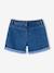 Short en jean fille bleu clair+bleu moyen+denim brut 6 - vertbaudet enfant 