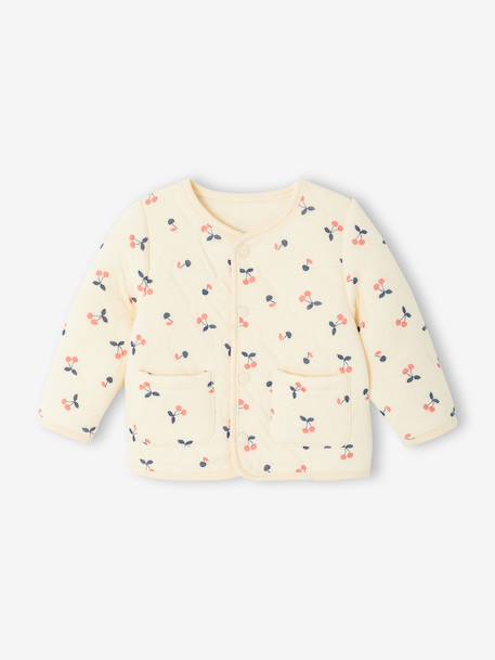 Gilet bébé fille matelassé vanille 2 - vertbaudet enfant 