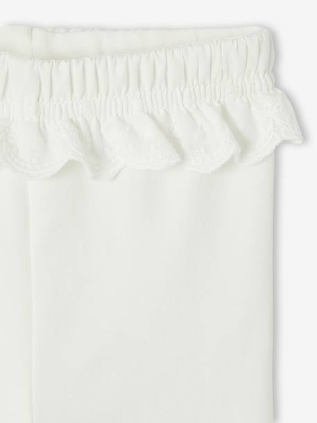 Legging naissance fille jersey écru 3 - vertbaudet enfant 