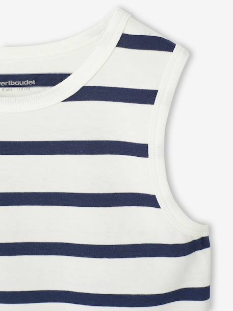 Lot de 2 débardeurs garçon lot blanc+lot bleu 11 - vertbaudet enfant 
