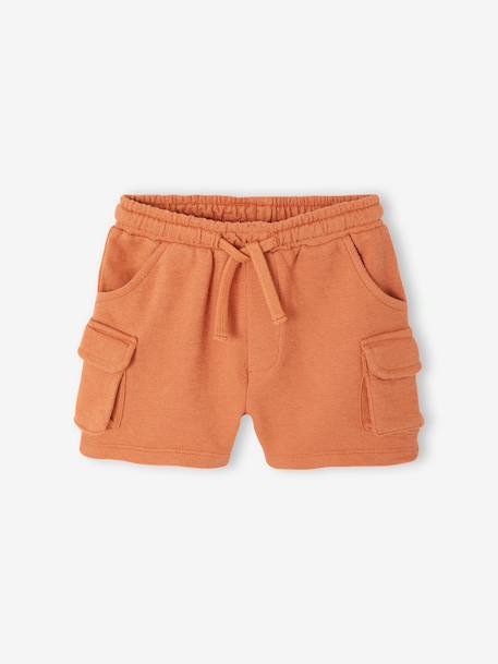 Short style battle bébé en molleton texturé kaki+noisette 7 - vertbaudet enfant 