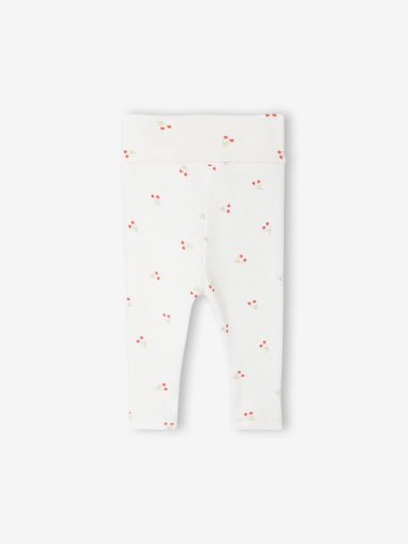 Legging bébé fille maille ajourée écru 2 - vertbaudet enfant 