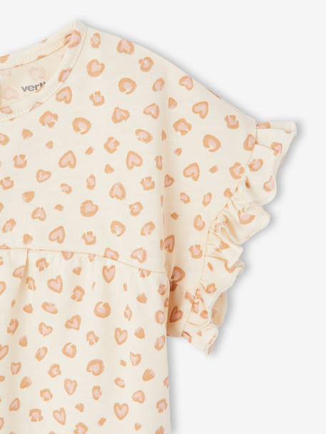 T-shirt bébé fille fantaisie écru+marine 2 - vertbaudet enfant 
