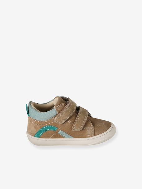 Chaussures premiers pas bébé velcro beige+bleu+bleu électrique+chocolat+lot beige+lot marron+lot vert+marron+ocre+vert+vert sauge 25 - vertbaudet enfant 