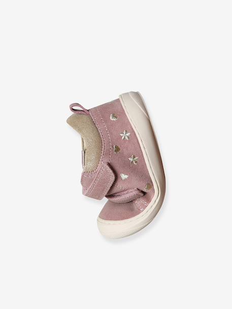 Chaussures premiers pas bébé velcro beige imprimé+bleu imprimé+bois de rose+bronze+lot rose+mauve+or+rose+rose imprimé+rose poudré+turquoise+vert imprimé 53 - vertbaudet enfant 