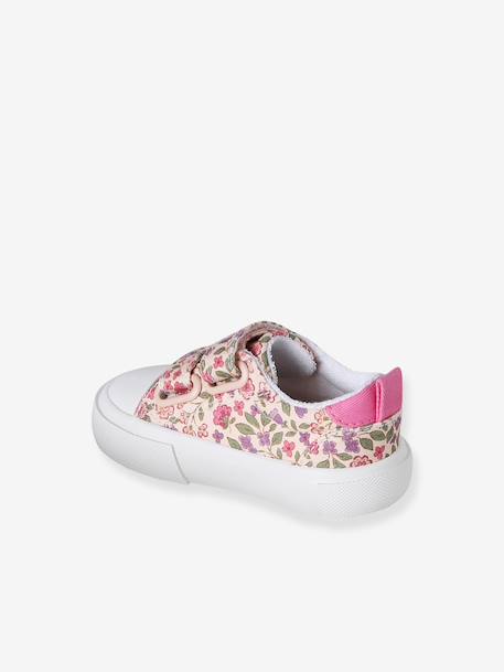 Baskets scratchées bébé rayé bleu+rose imprimé 13 - vertbaudet enfant 