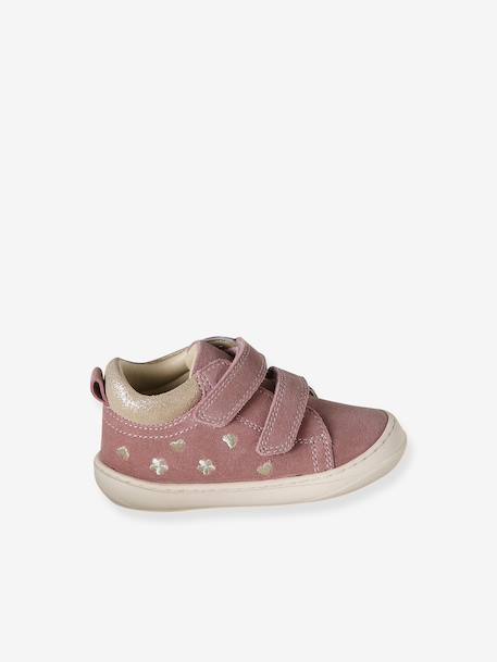 Chaussures premiers pas bébé velcro beige imprimé+bleu imprimé+bois de rose+bronze+lot rose+mauve+or+rose+rose imprimé+rose poudré+turquoise+vert imprimé 49 - vertbaudet enfant 