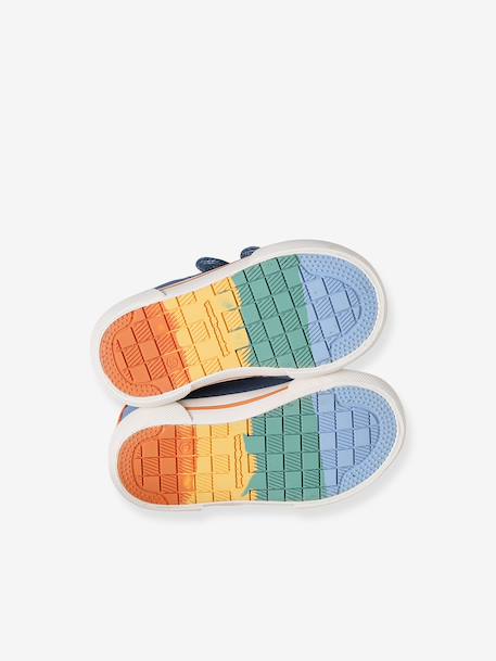 Baskets bébé à scratchs beige imprimé+lot bleu 10 - vertbaudet enfant 