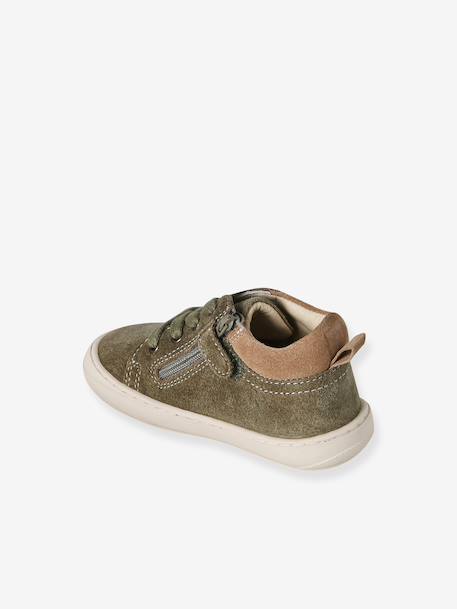 Chaussures premiers pas bébé lacets bleu+camel+kaki+lot bleu+marine 16 - vertbaudet enfant 