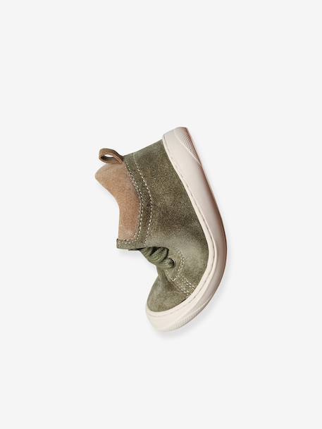 Chaussures premiers pas bébé lacets bleu+camel+kaki+lot bleu+marine 19 - vertbaudet enfant 