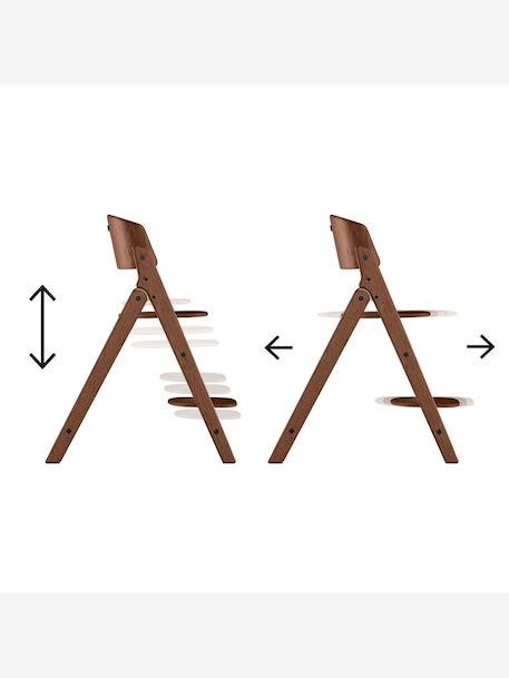 Chaise Haute Click & Fold 4-en-1 blanc+bleu+bois+marron+noir 43 - vertbaudet enfant 