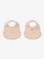 Lot 2 bavoirs Ember beige+rose 3 - vertbaudet enfant 