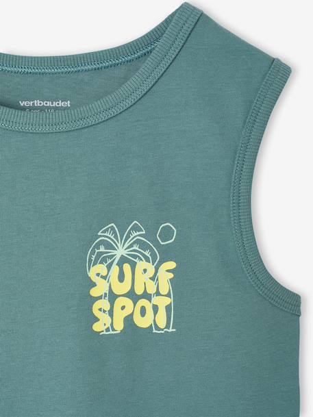 Débardeur garçon print surf vert d'eau 3 - vertbaudet enfant 