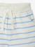 Ensemble bébé t-shirt et short Snoopy rayé bleu 6 - vertbaudet enfant 
