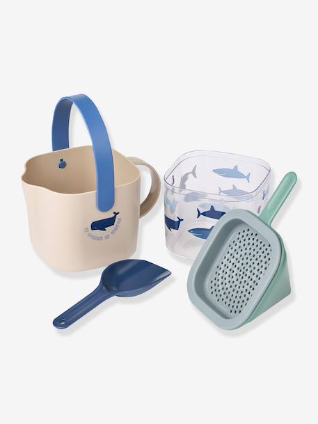 Set de plage empilable Roald bleu+rose 2 - vertbaudet enfant 
