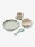 Coffret repas Vivi - bleu foncé+écru+jaune+rose+rose pâle+vert d'eau 11 - vertbaudet enfant 