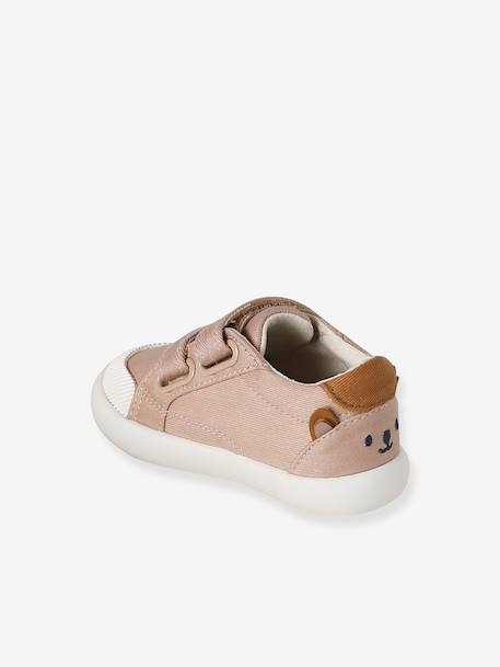 Baskets scratchées bébé garçon en toile beige imprimé+brun 3 - vertbaudet enfant 