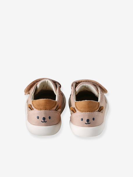 Baskets scratchées bébé garçon en toile beige imprimé+brun 6 - vertbaudet enfant 