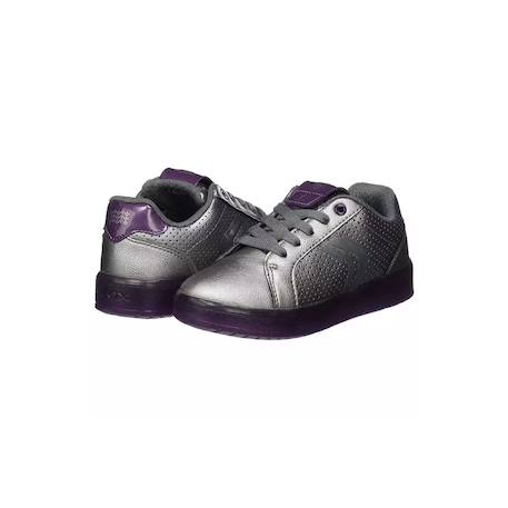 Baskets à lacets fille Gris 5 - vertbaudet enfant 