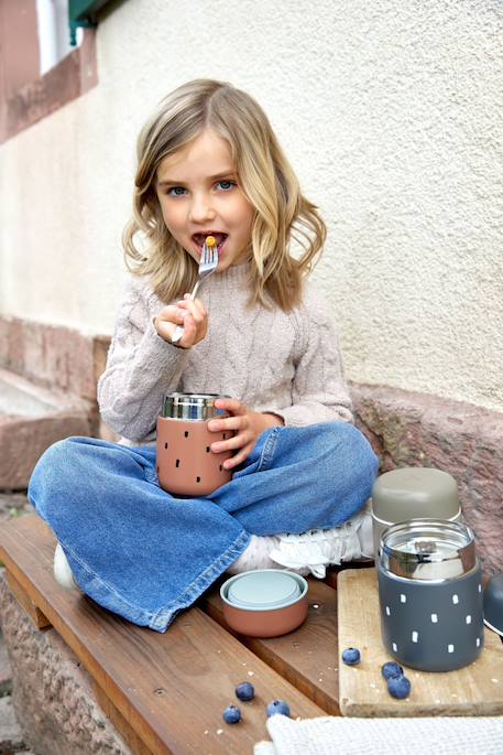 Boîte à repas isotherme Beige+Bleu+Marron+Vert 13 - vertbaudet enfant 