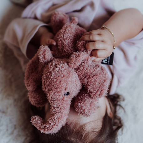 Peluche lumineuse pour enfant - George l'éléphant Vieux rose 6 - vertbaudet enfant 
