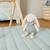 Peluche lapin velours et coton Gris+Sable, rose, noir 2 - vertbaudet enfant 