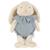Peluche lapin velours et coton Gris+Sable, rose, noir 1 - vertbaudet enfant 