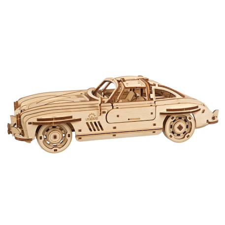 Coupé sport à aileron – Maquette en bois à construire, puzzle 3D mécanique avec portes papillon Brown 2 - vertbaudet enfant 