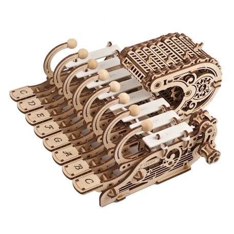 Célesta mécanique – Maquette instrument de musique en bois à construire et à jouer Brown 5 - vertbaudet enfant 