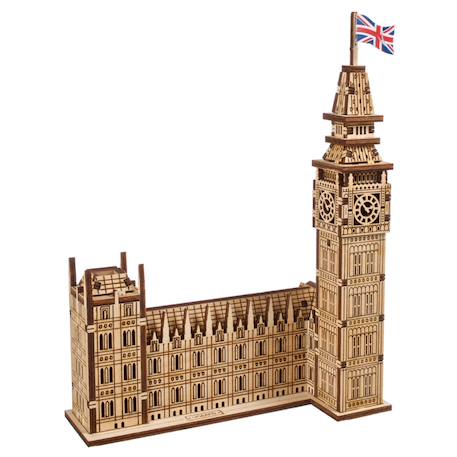 Big Ben en bois à construire – maquette 3D du célèbre monument de Londres Brown 1 - vertbaudet enfant 