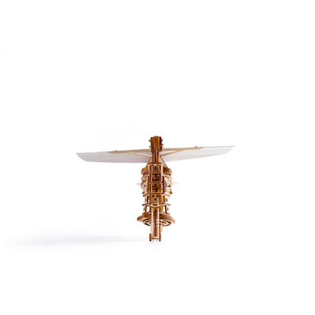 Lanceur d’avion en bois à construire – maquette mécanique 3D avec moteur à élastique et avions inclus Brown 4 - vertbaudet enfant 