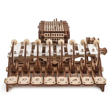 Célesta mécanique – Maquette instrument de musique en bois à construire et à jouer Brown 4 - vertbaudet enfant 