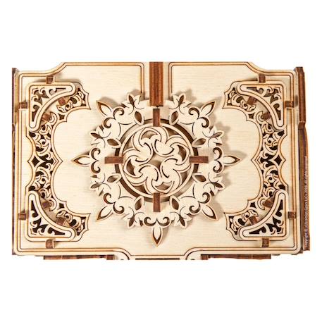 Boîte antique en bois à construire – coffret mécanique 3D avec compartiments secrets et verrouillage Brown 5 - vertbaudet enfant 