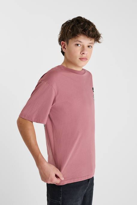 Tee-shirt rigabo Vieux rose 3 - vertbaudet enfant 