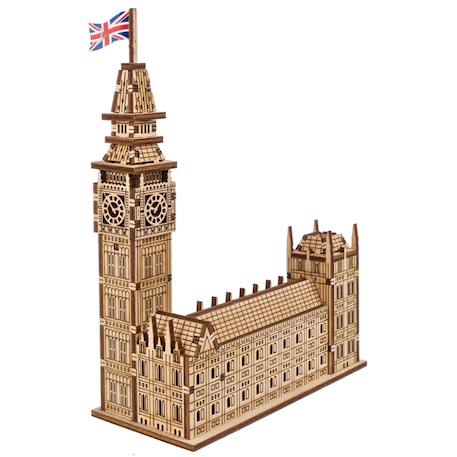 Big Ben en bois à construire – maquette 3D du célèbre monument de Londres Brown 4 - vertbaudet enfant 