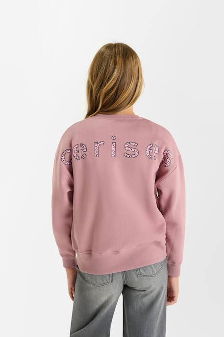 Sweat-shirt emagi Vieux rose 3 - vertbaudet enfant 