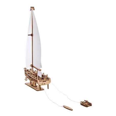 Yacht Beauté de l’Océan – Maquette décorative en bois à assembler Brown 5 - vertbaudet enfant 